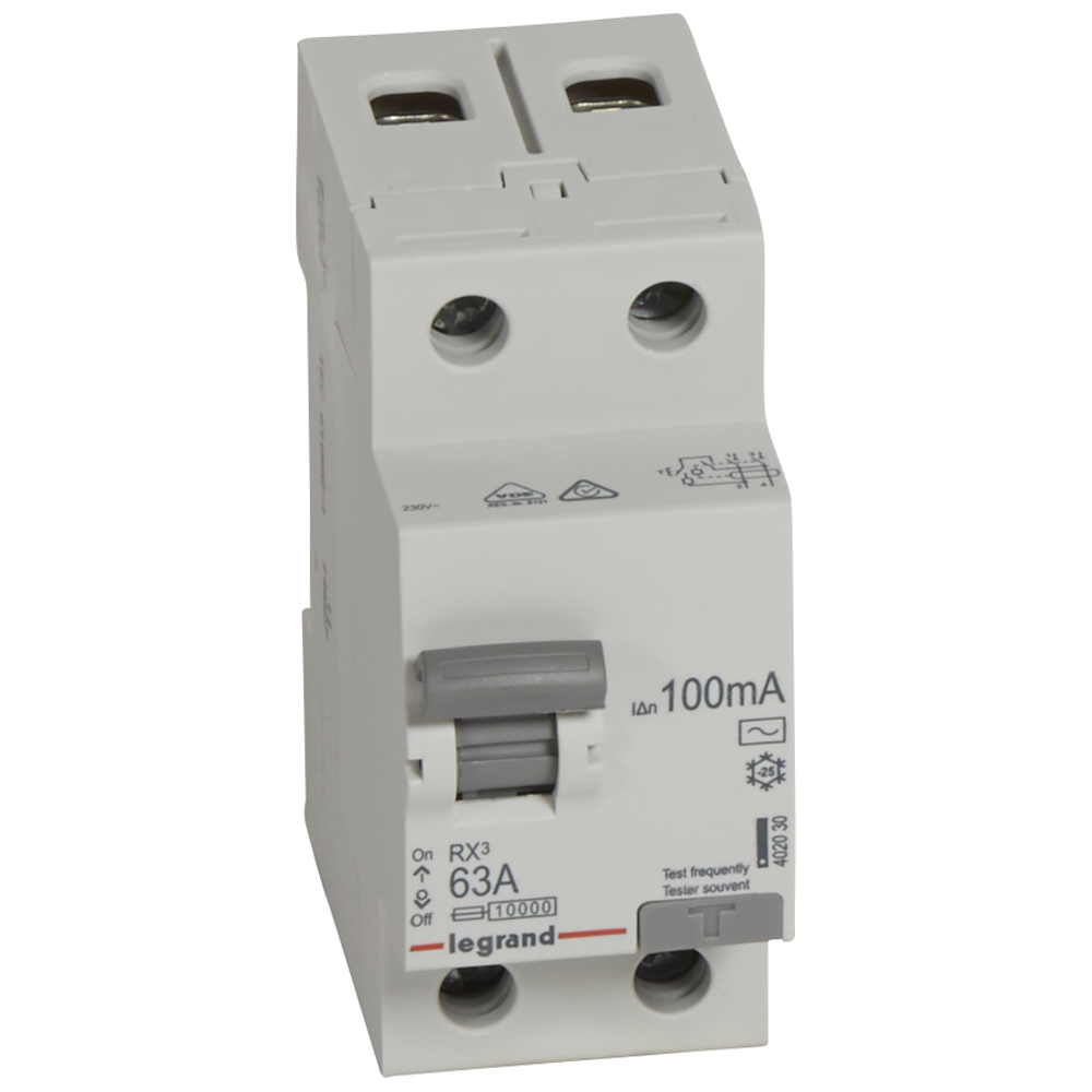 RX3 ВДТ 100мА 63А 2П АС Legrand RX3 ВДТ 100мА 63А 2П АС Legrand